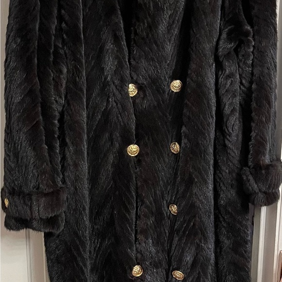 Men’s Big & Talk Full Length Mink Coat - Picture 5 of 16